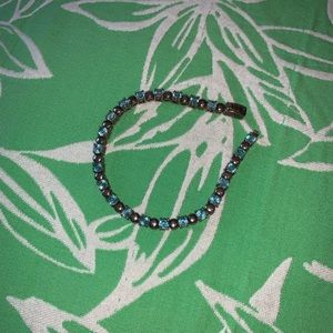 Sterling Silver 925 Blue Topaz Bracelet